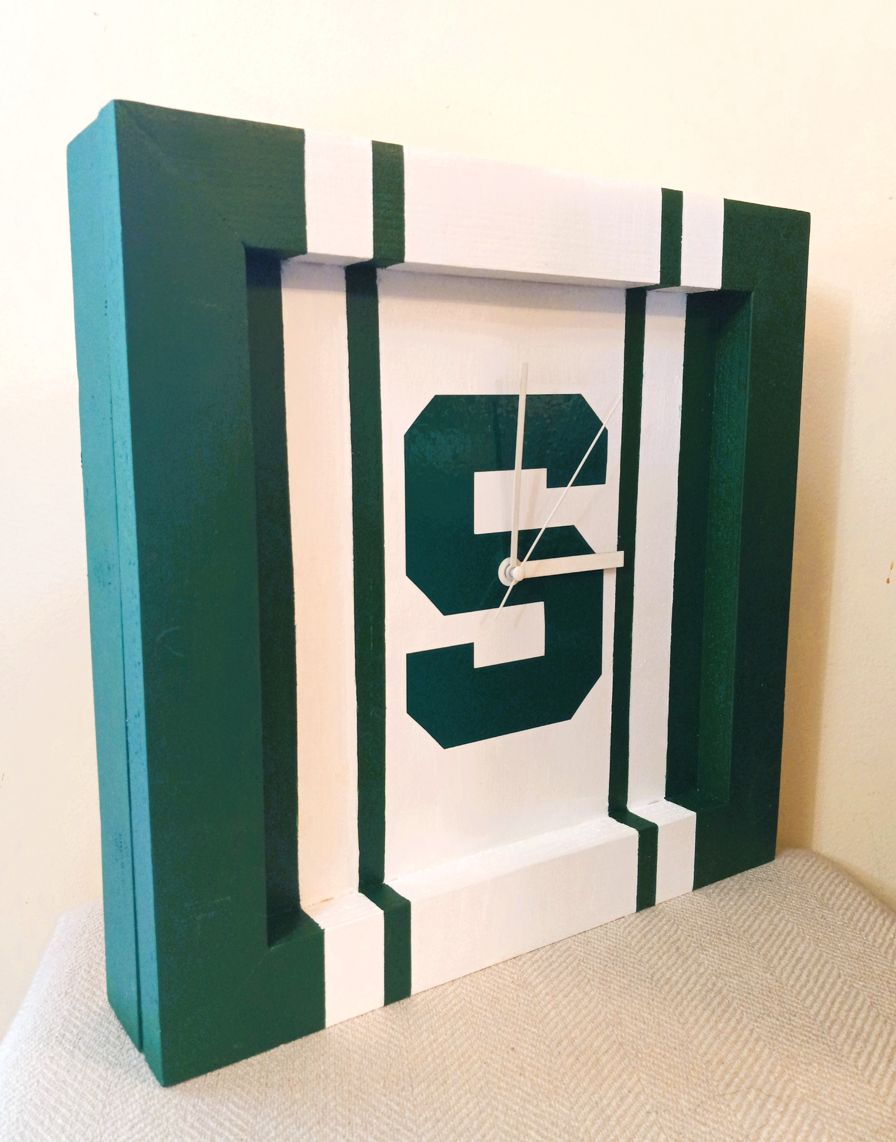 Michigan State Handmade Clock 12 x12