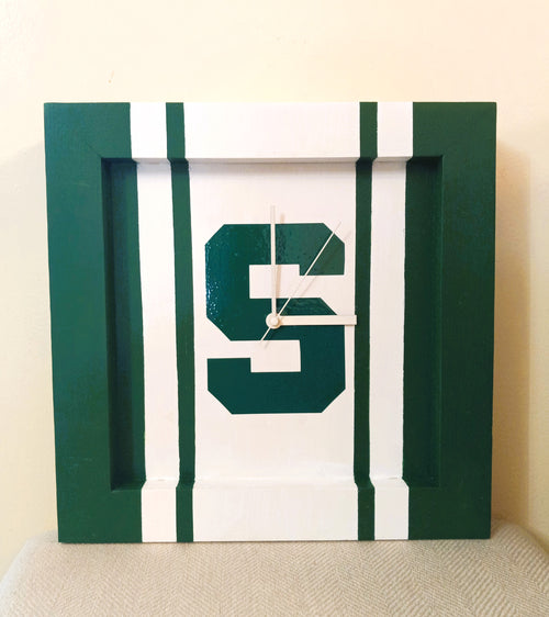 Michigan State Handmade Clock 12 x12